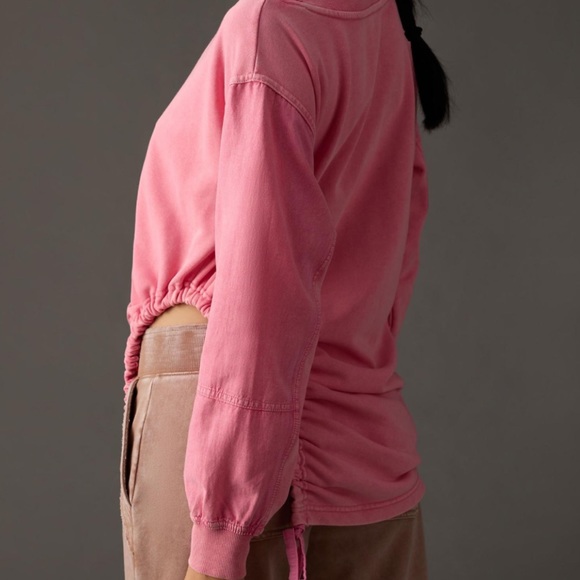 NWT Daily Practice Anthropologie Citadel Pink Pullover Sweatshirt XS - Picture 4 of 4